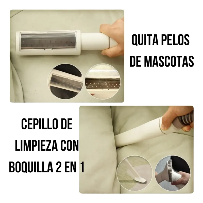 MAQUINA CEPILLO ASPIRADORA PELO MASCOTAS GATO PERRO 6 EN 1 - 7