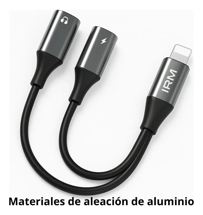 ADAPTADOR AUDIO COMPATIBLE LIGHTNING A AUX Y USB-C - 4