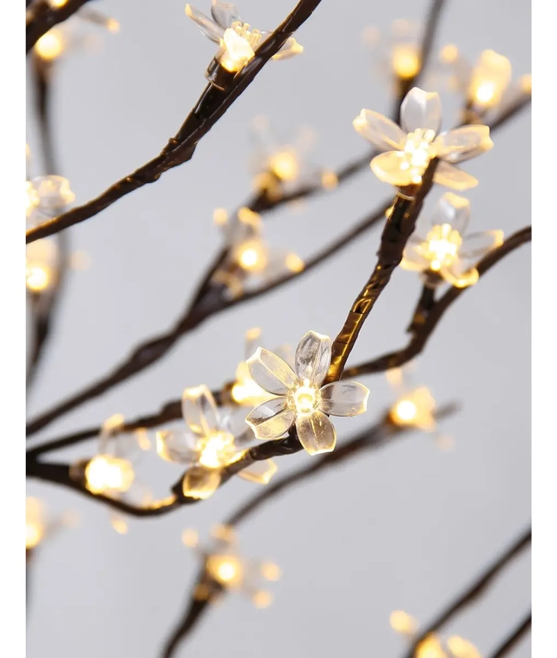 LAMPARA AMBIENTE DISEÑO ARBOL LUZ CALIDA AMARILLA 150CM - 4
