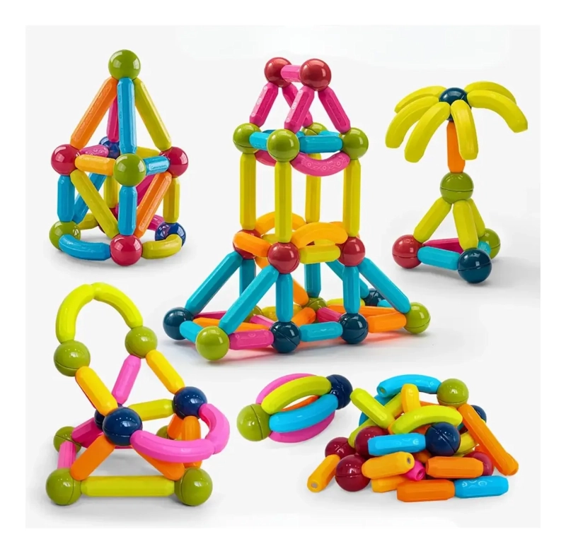 SET 42 PIEZAS BLOQUES JUGUETES DE CONSTRUCCION MAGNE TICOS - 4