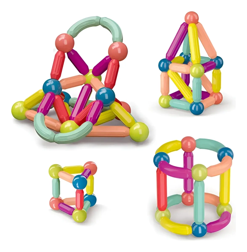SET 42 PIEZAS BLOQUES JUGUETES DE CONSTRUCCION MAGNE TICOS - 5
