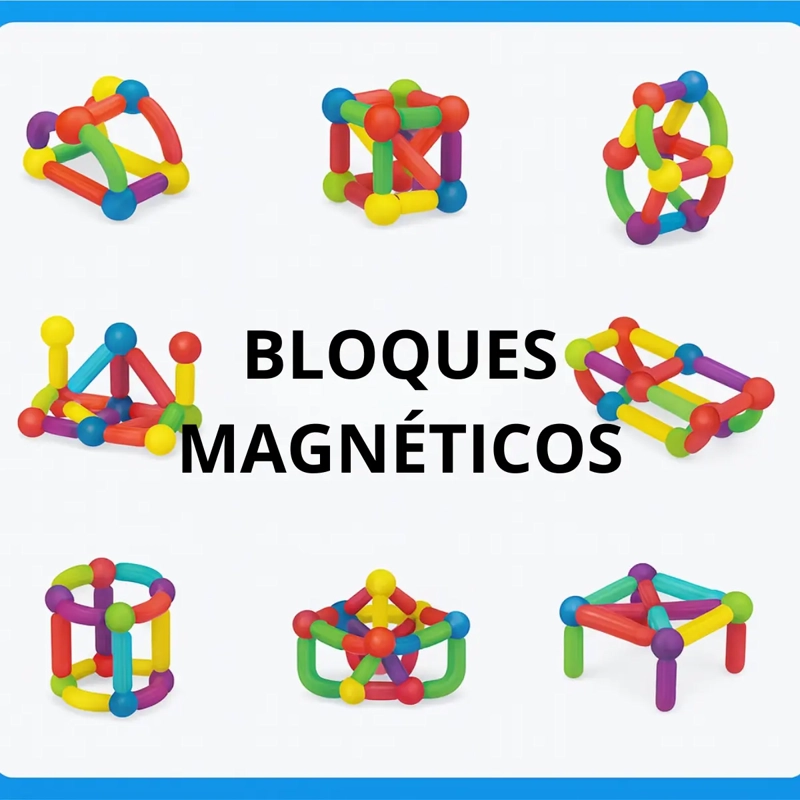 SET 42 PIEZAS BLOQUES JUGUETES DE CONSTRUCCION MAGNE TICOS - 7
