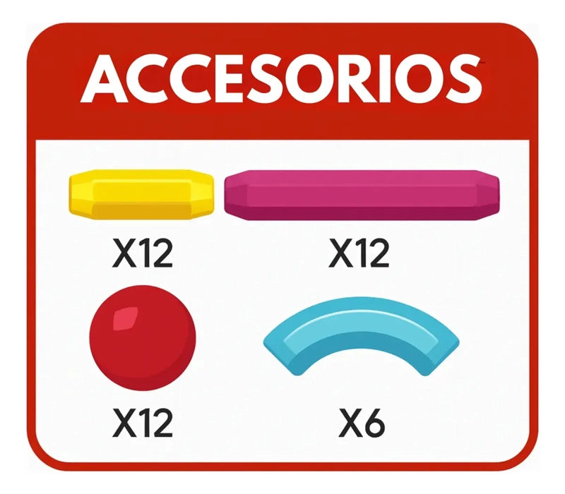 SET 42 PIEZAS BLOQUES JUGUETES DE CONSTRUCCION MAGNE TICOS - 8