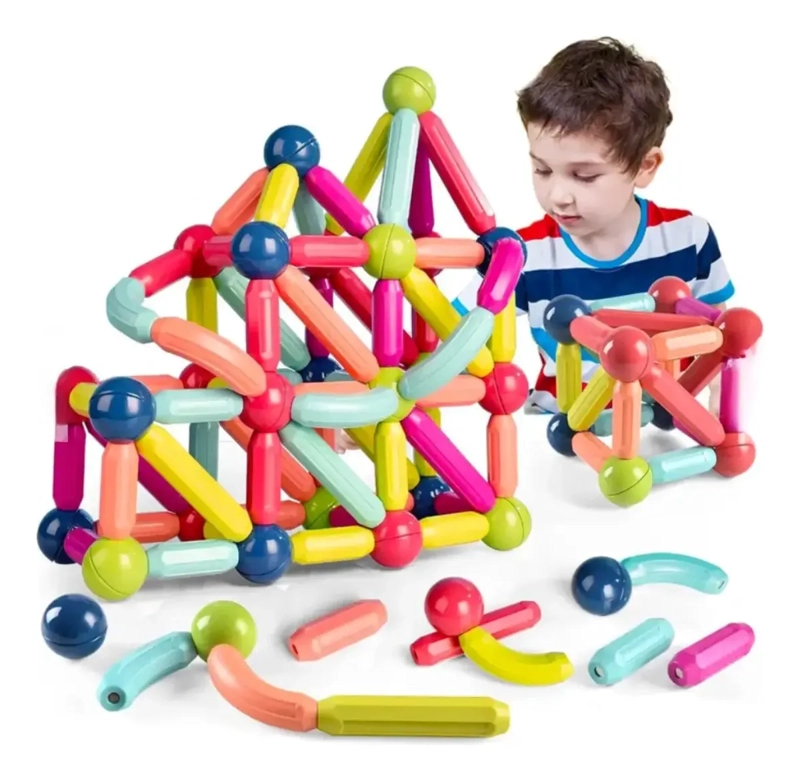 SET 42 PIEZAS BLOQUES JUGUETES DE CONSTRUCCION MAGNE TICOS - 9