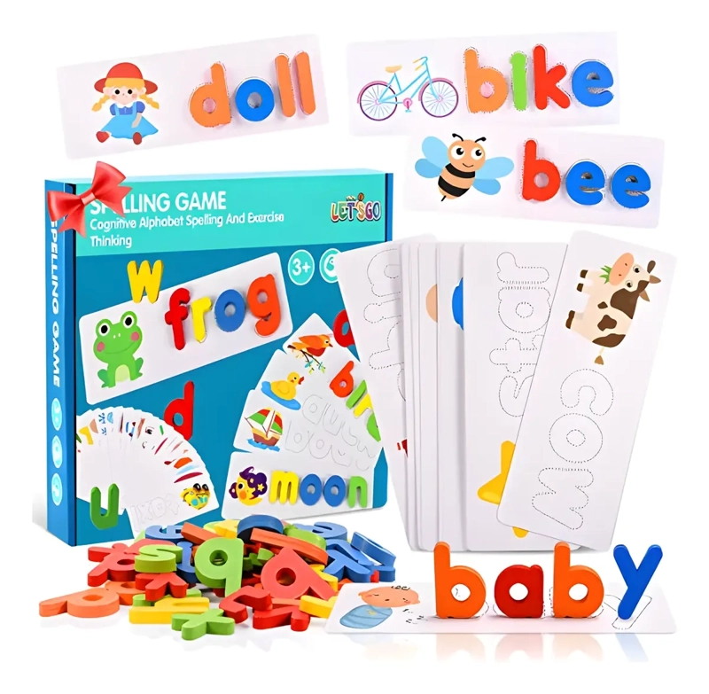 JUEGO DIDACTICO ROMPECABEZAS MADERA TARJETAS SENSORIAL BEBE - 1