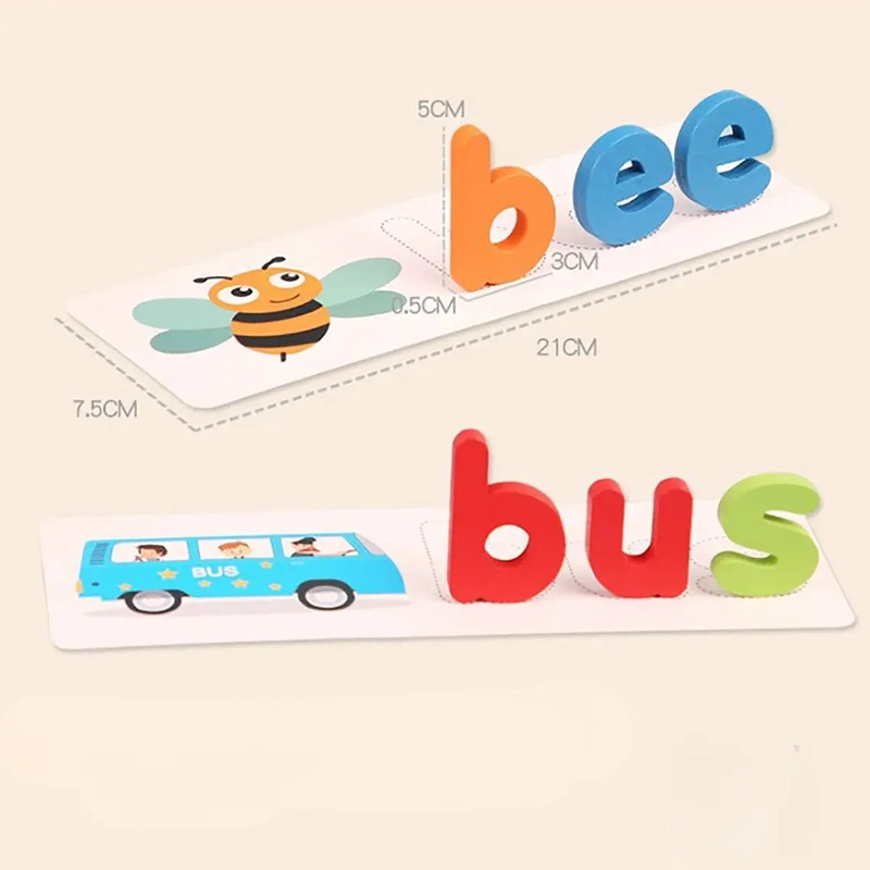 JUEGO DIDACTICO ROMPECABEZAS MADERA TARJETAS SENSORIAL BEBE - 5