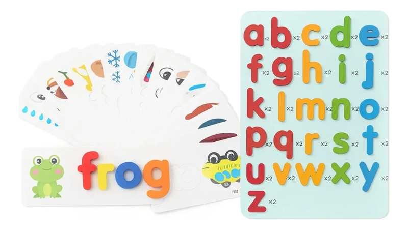 JUEGO DIDACTICO ROMPECABEZAS MADERA TARJETAS SENSORIAL BEBE - 6