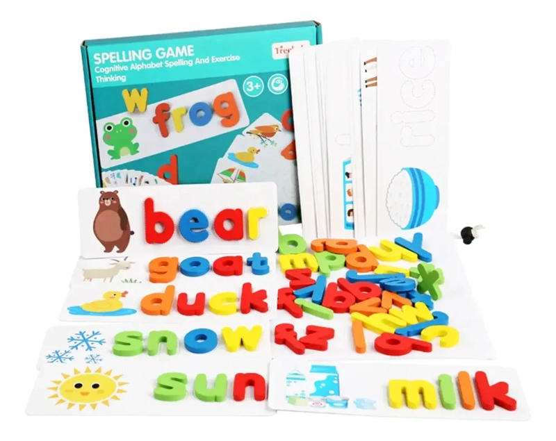 JUEGO DIDACTICO ROMPECABEZAS MADERA TARJETAS SENSORIAL BEBE - 8