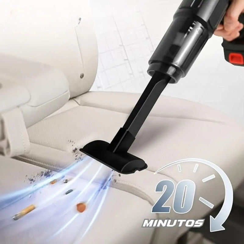ASPIRADORA DE MANO INALAMBRICA RECARGABLE PARA HOGAR Y AUTO - 6