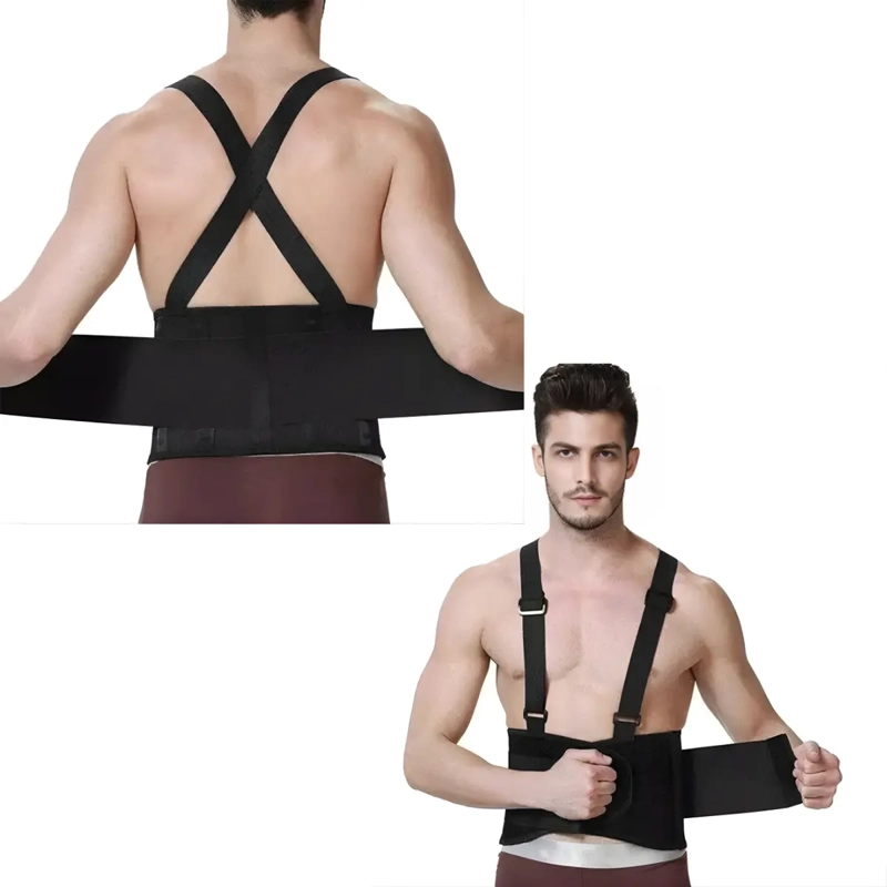 FAJA CINTURON SOPORTE ESPALDA BAJA LUMBAR AJUSTABLE - 4