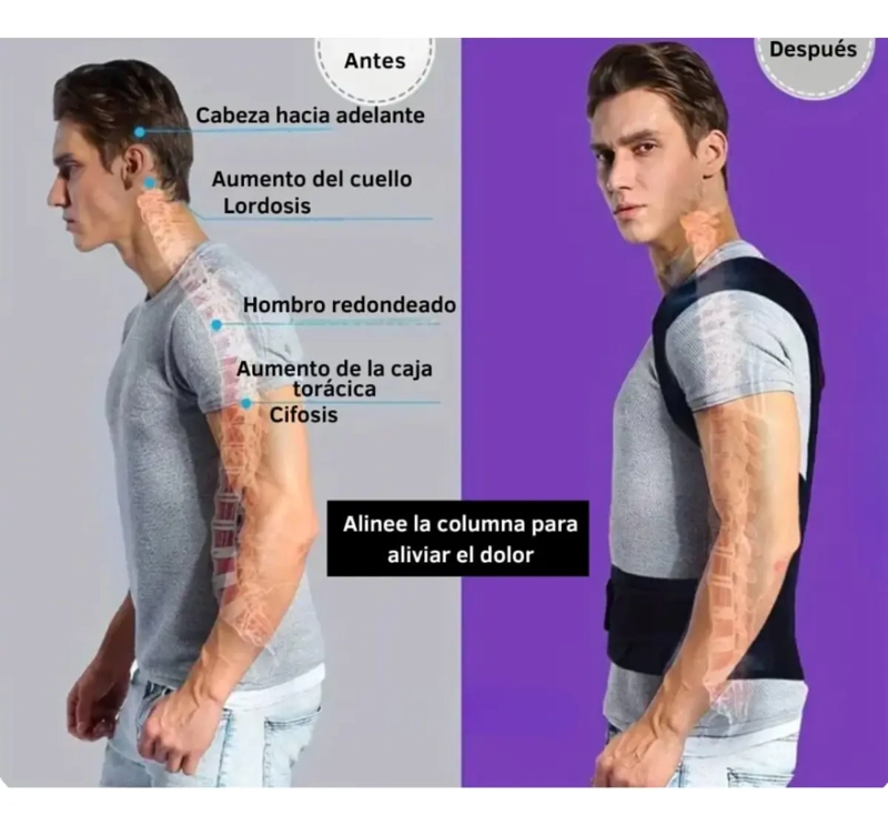 FAJA CINTURON SOPORTE ESPALDA BAJA LUMBAR AJUSTABLE - 5