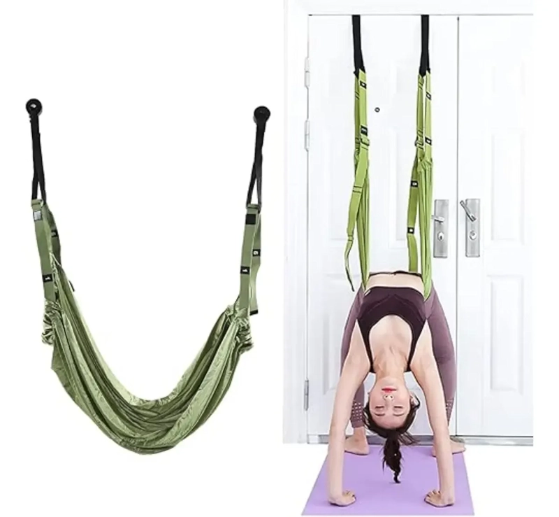 COLUMPIO HAMACA AJUSTABLE PARA YOGA AEREO ESTIRAMIENTO - 4