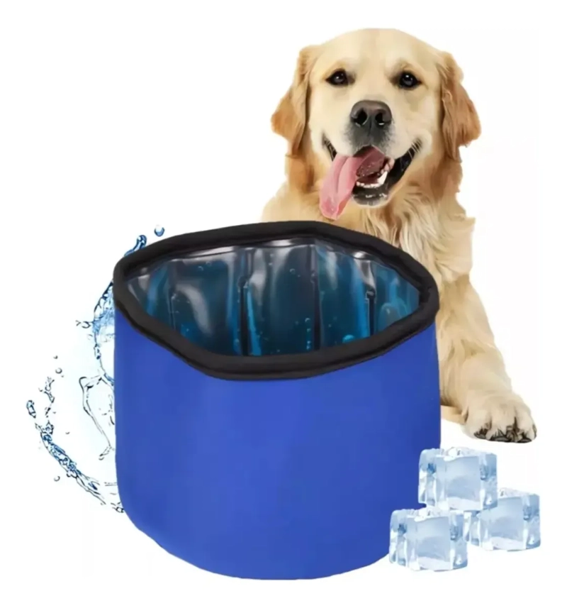 TAZON BEBEDERO GEL TE RMICO FRIO MASCOTAS PERROS GATOS - 1