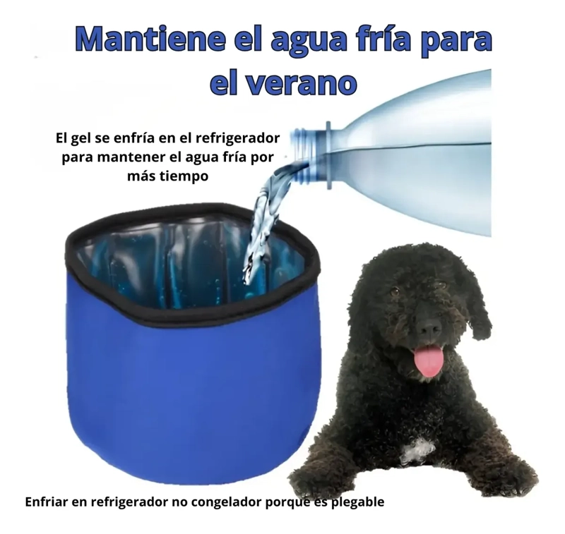 TAZON BEBEDERO GEL TE RMICO FRIO MASCOTAS PERROS GATOS - 4