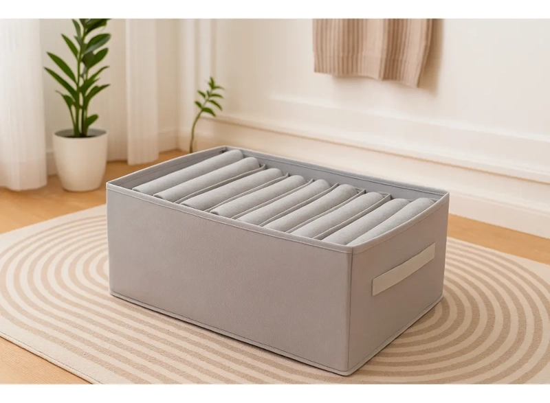 CAJA DE ALMACENAMIENTO ORGANIZADOR ROPA MULTIUSO 36X25X20CM - 3