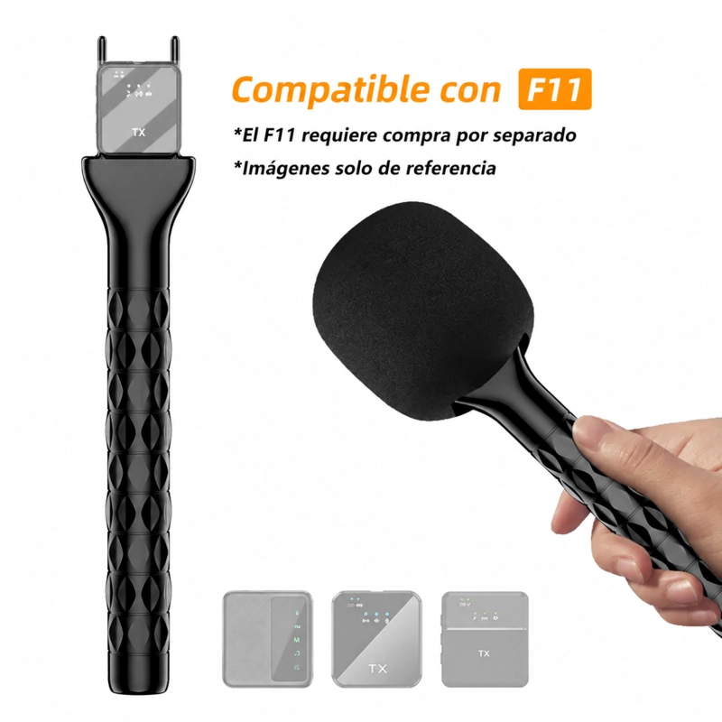 SOPORTE ADAPTADOR PARA MICROFONO INALAMBRICO TIPO HANDHELD - 3