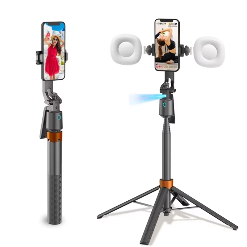 TRIPODE PALO SELFIE LUZ LED Y SEGUIMIENTO FACIAL 360° 180CM - 9
