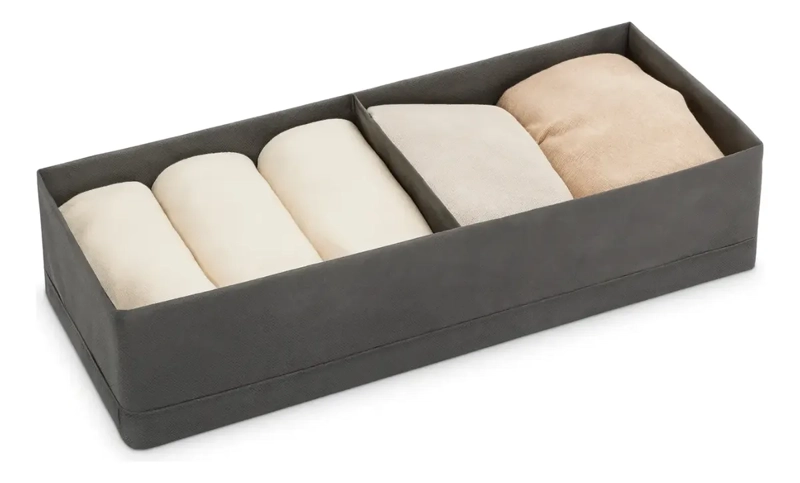 CAJA DE ALMACENAMIENTO ORGANIZADOR ROPA MULTIUSO 20X51X10CM - 1