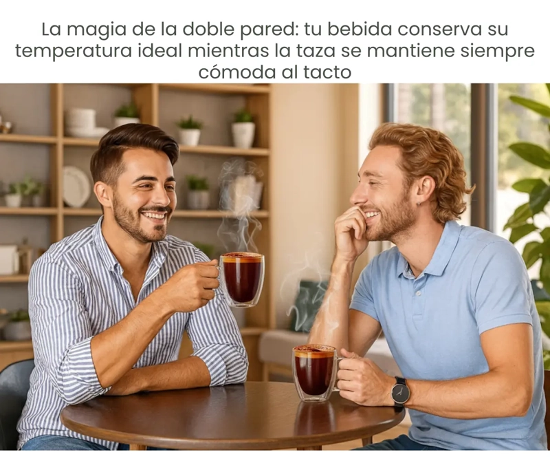 PACK 2 TAZAS VIDRIO PARA EXPRESSO CAFE  TE  MULTIUSO 150ML - 4