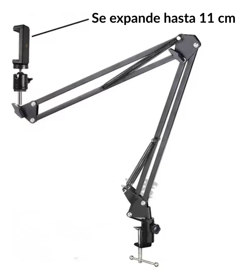 SOPORTE BRAZO AJUSTABLE PROFESIONAL GRABACION PARA CELULAR - 3