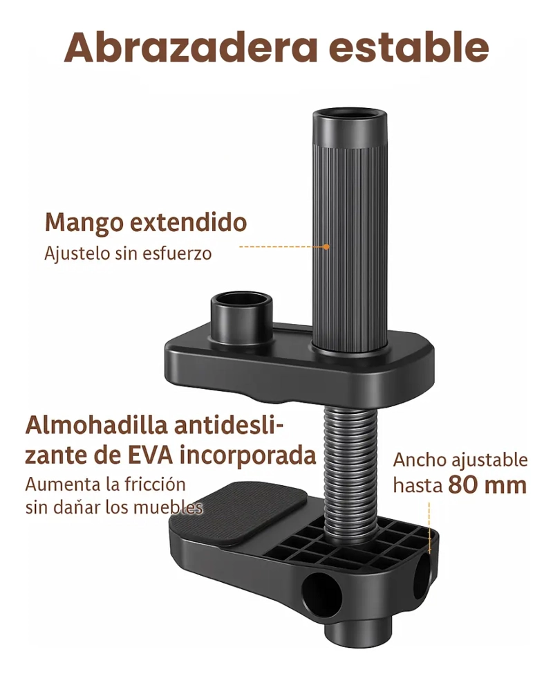 KIT SOPORTE AJUSTABLE PROFESIONAL + ARO DE LUZ PARA CELULAR - 3
