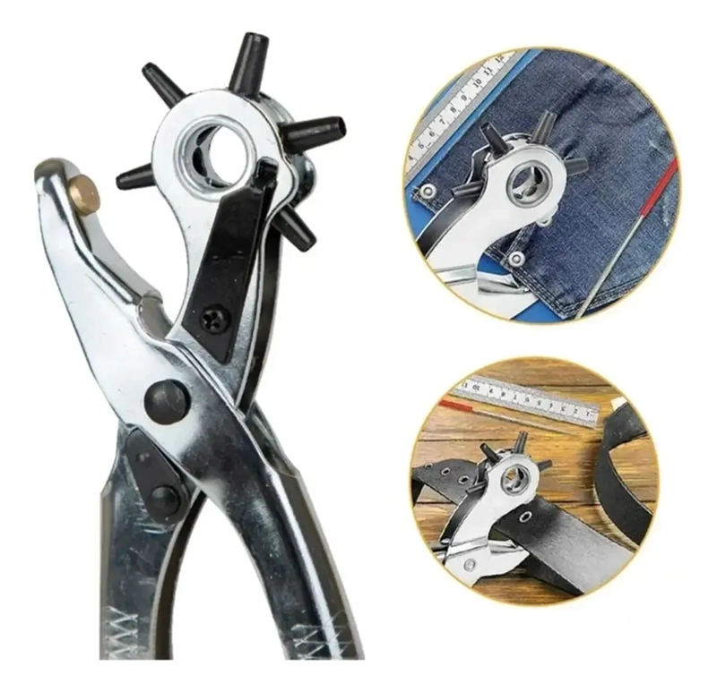 KIT SACABOCADOS OJALADORA OJETES + PINZA PERFORADORA CUERO - 2