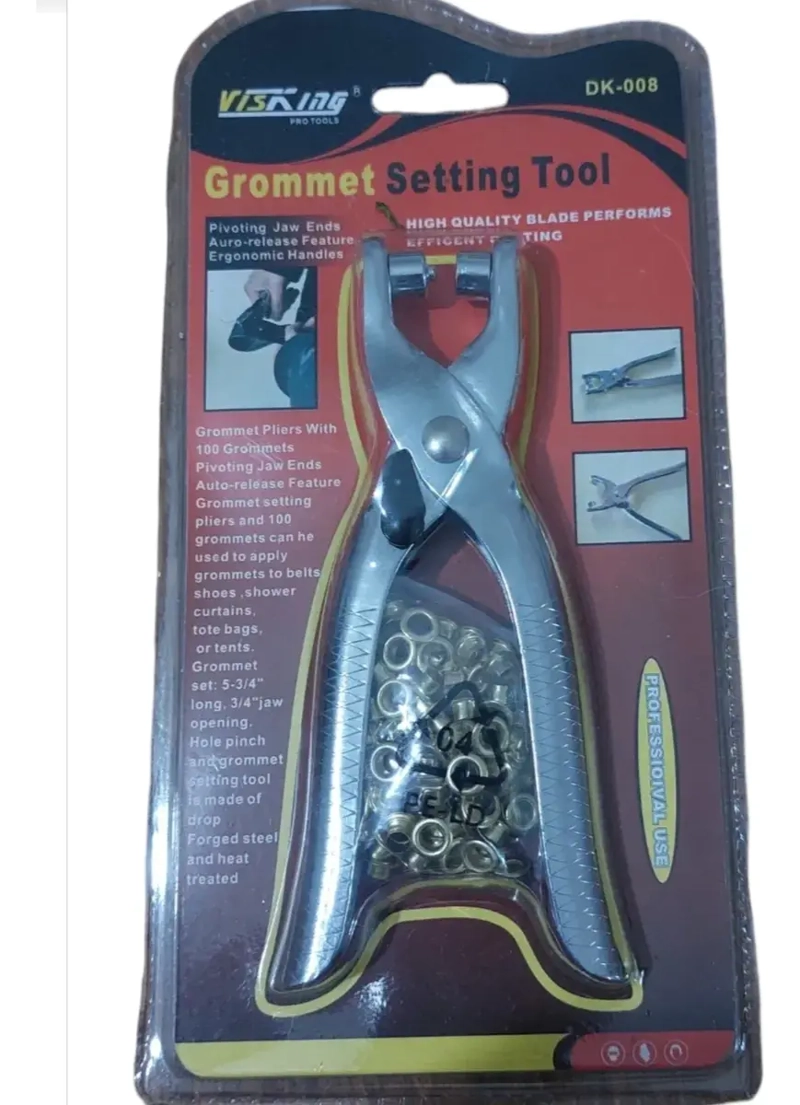 OJALADORA MANUAL CON OJETES PINZA PARA OJALILLOS CUERO TELA - 6