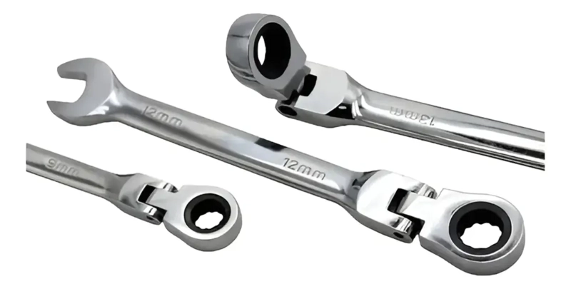 SET 7 LLAVES COMBINADAS ARTICULADAS FLEXIBLES 8-19MM - 2