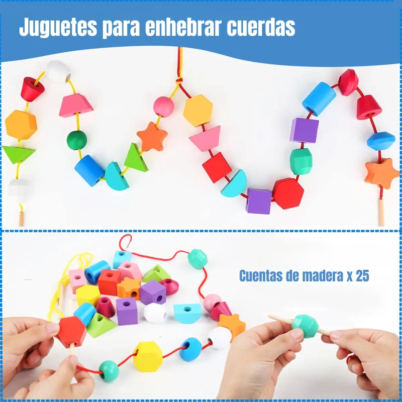JUEGO DIDACTICO INFANTIL MADERA FORMA GEOME TRICAS MONTESSORI - 3