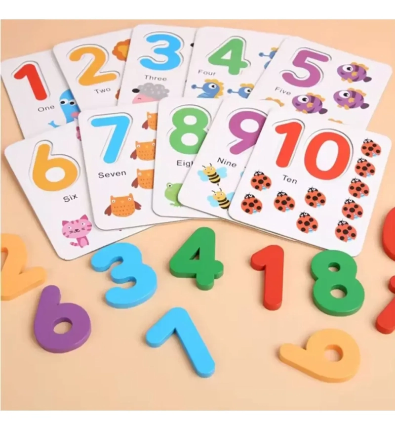 JUEGO DIDACTICO INFANTIL MATEMATICAS TARJETAS MONTESSORI 3+ - 2