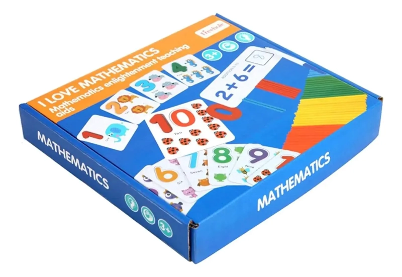 JUEGO DIDACTICO INFANTIL MATEMATICAS TARJETAS MONTESSORI 3+ - 8