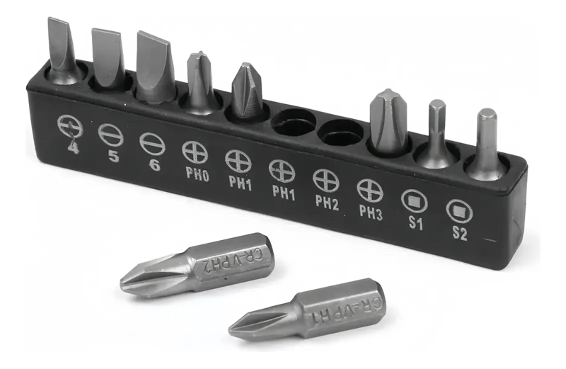 SET 16 PUNTAS ADAPTADORES Y DESTORNILLADOR 1/4 1/2 3/8 - 3
