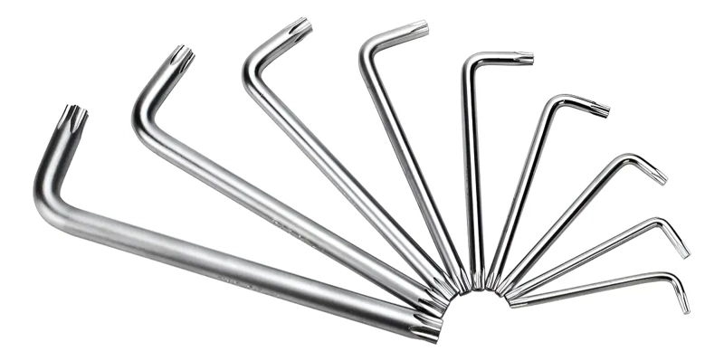 HERRAMIENTAS JUEGO 9 LLAVES TORX TIPOL T10 A T50 PROFESIONAL - 5