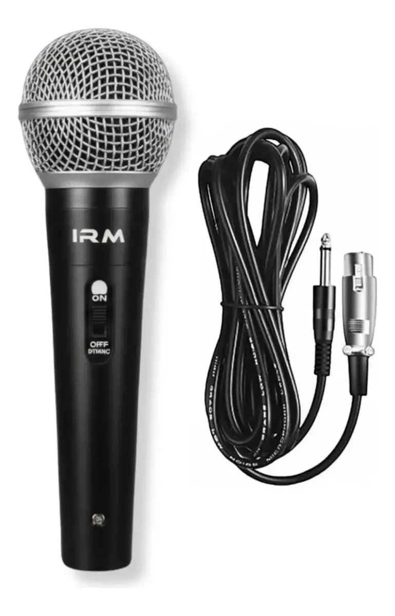 MICROFONO KARAOKE PROFESIONAL CON CABLE CONEXION AUXILIAR - 1