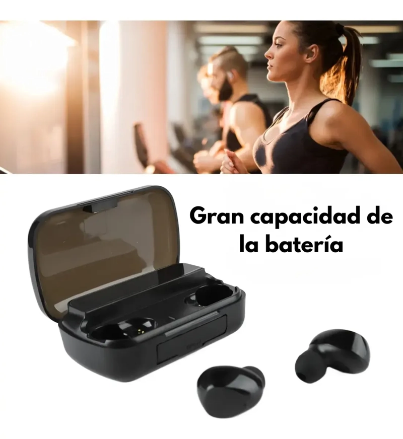 AUDIFONOS BLUETOOTH INALAMBRICOS ESTE REO + CAJA DE CARGA - 7