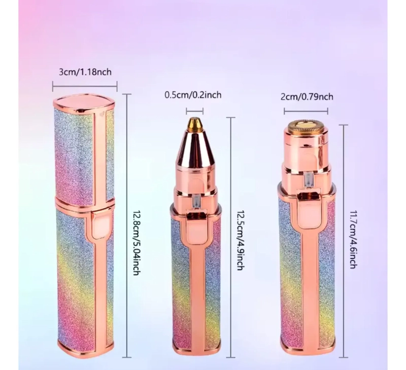 MINI MAQUINA DEPILADORA FACIAL MUJER BOZO CEJAS RECARGABLE - 3