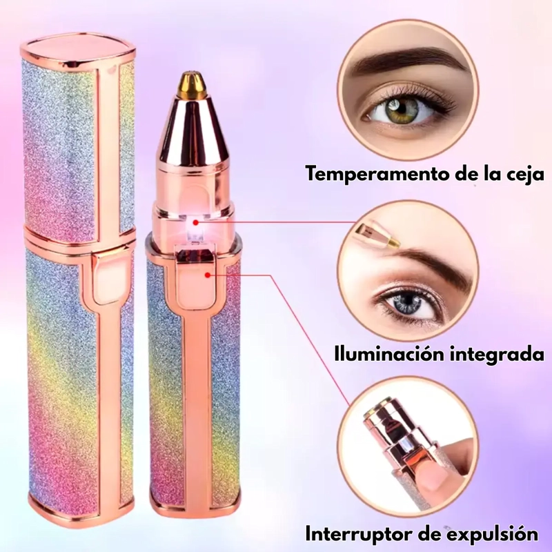 MINI MAQUINA DEPILADORA FACIAL MUJER BOZO CEJAS RECARGABLE - 5