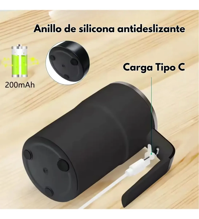 TAZA VASO MEZCLADOR INALAMBRICO RECARGABLE PANTALLA LED - 2