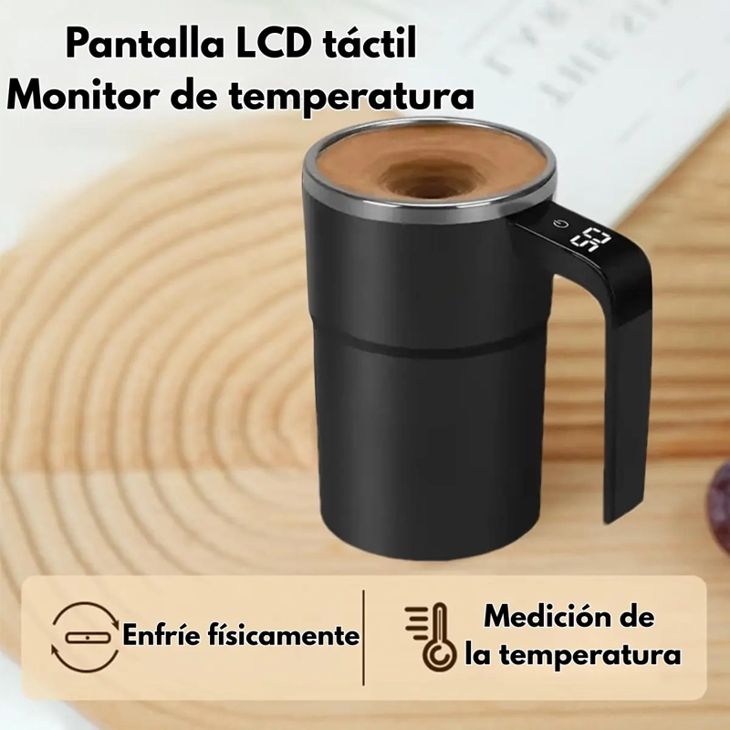 TAZA VASO MEZCLADOR INALAMBRICO RECARGABLE PANTALLA LED - 4