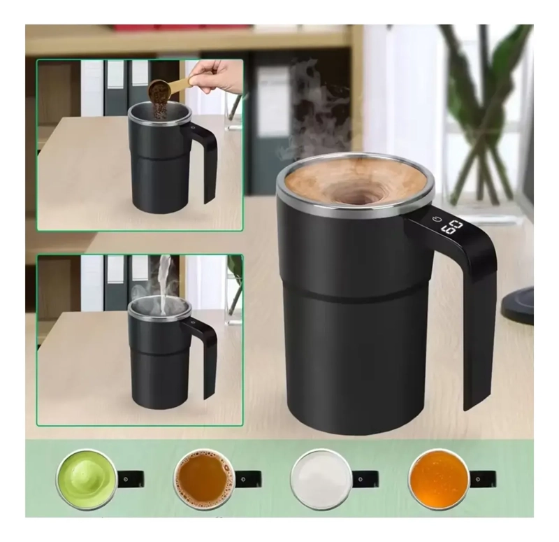 TAZA VASO MEZCLADOR INALAMBRICO RECARGABLE PANTALLA LED - 5
