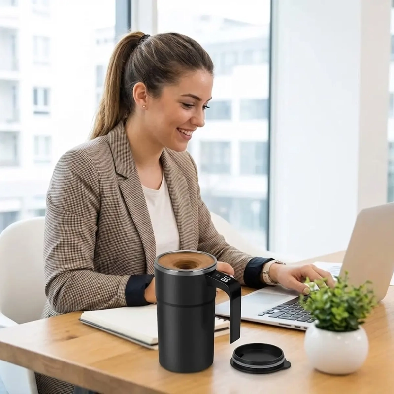 TAZA VASO MEZCLADOR INALAMBRICO RECARGABLE PANTALLA LED - 6