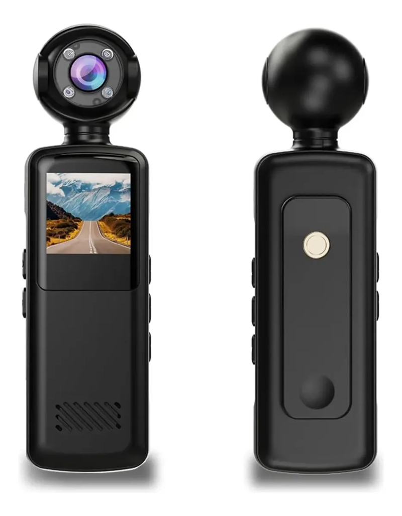 MINI CAMARA PORTATIL WIFI BODYCAM HD CON PANTALLA - 1
