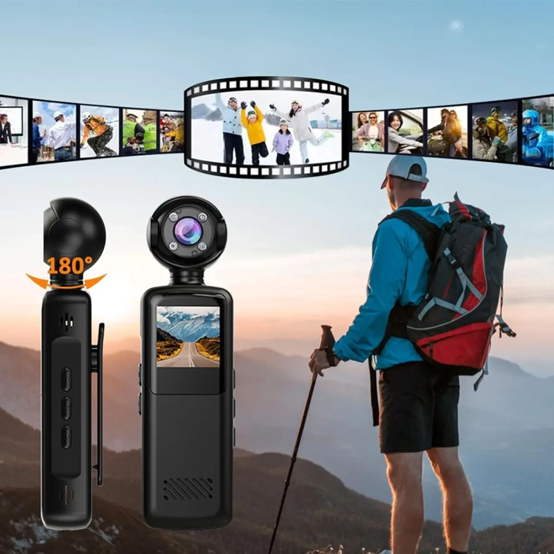 MINI CAMARA PORTATIL WIFI BODYCAM HD CON PANTALLA - 9