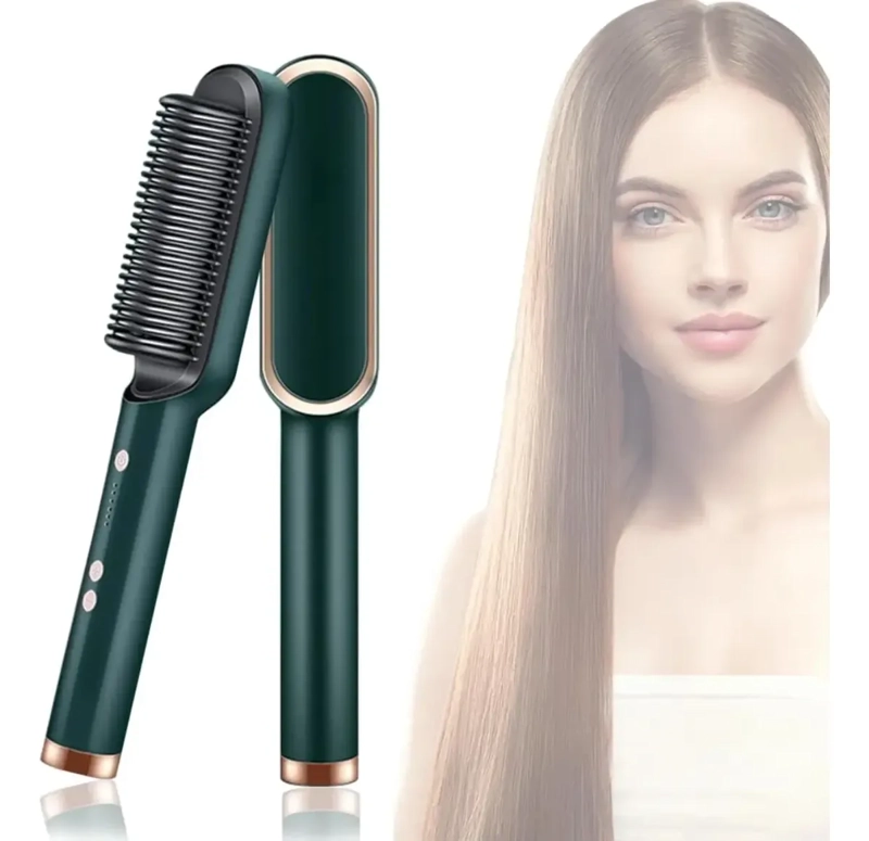 CEPILLO ELE CTRICO PARA PELO CABELLO ALISADOR ANTI-FRIZZ - 1