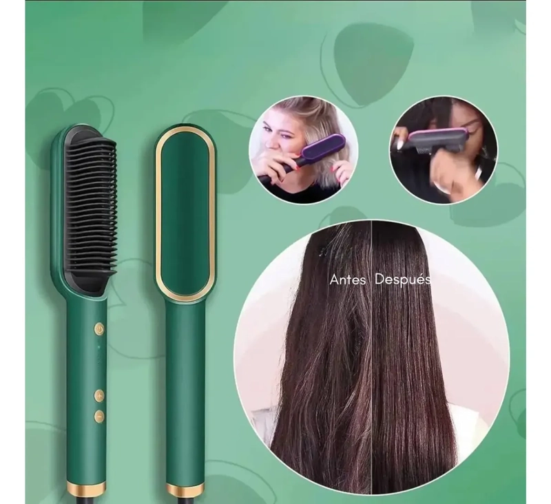 CEPILLO ELE CTRICO PARA PELO CABELLO ALISADOR ANTI-FRIZZ - 3