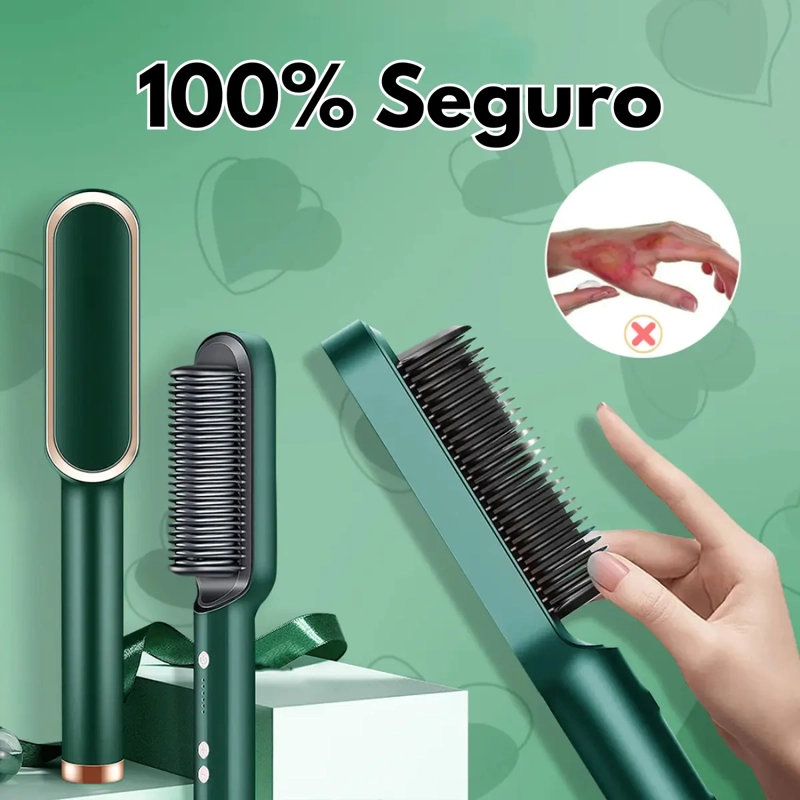 CEPILLO ELE CTRICO PARA PELO CABELLO ALISADOR ANTI-FRIZZ - 6