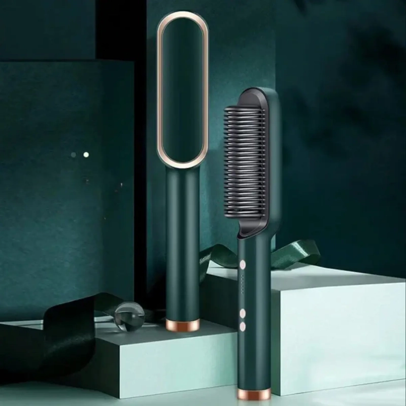 CEPILLO ELE CTRICO PARA PELO CABELLO ALISADOR ANTI-FRIZZ - 7