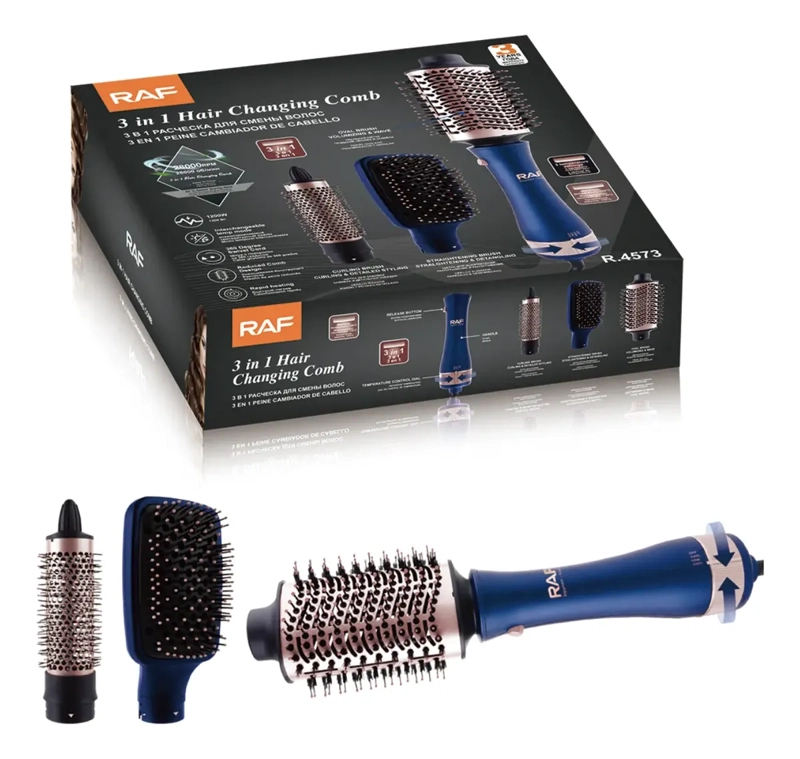 CEPILLO SECADOR 3 EN 1 ALIZADOR RIZADOR VOLUMINIZADOR 1200W - 1