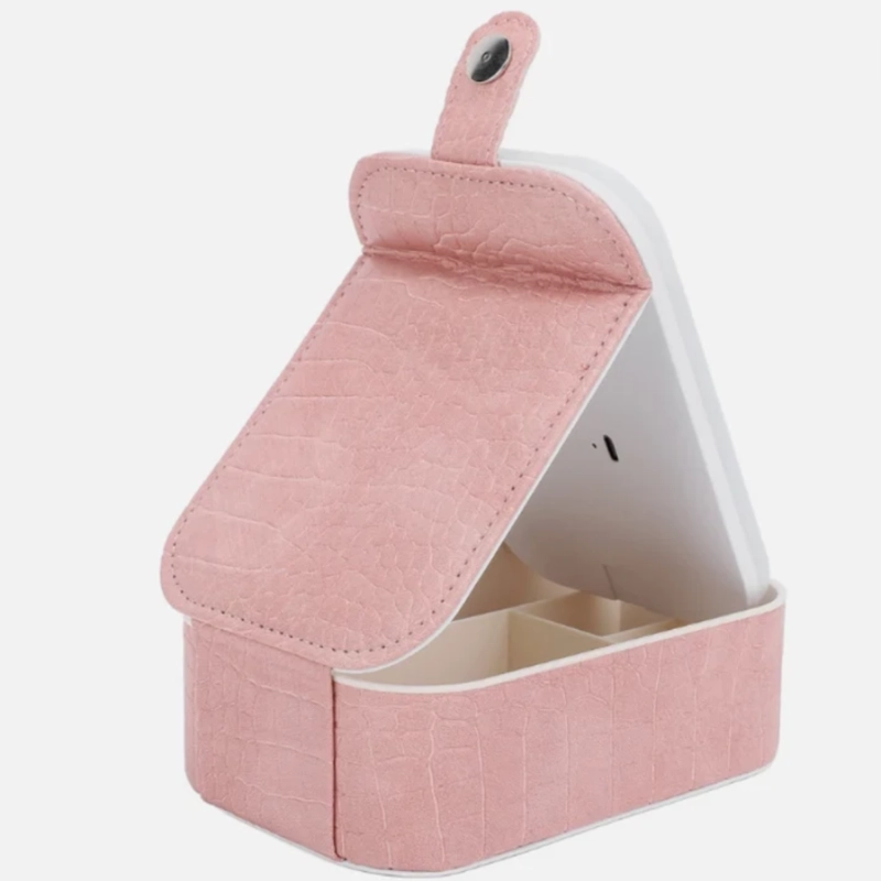 ESPEJO DE MAQUILLAJE CON LUZ LED Y ORGANIZADOR - 6