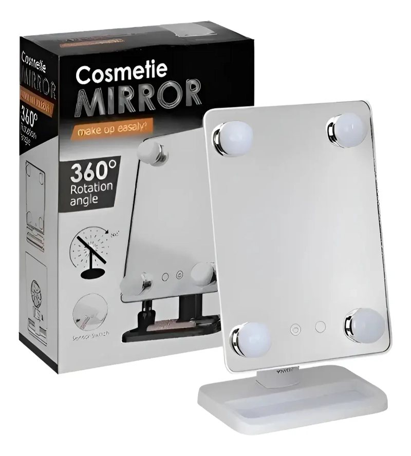ESPEJO MAQUILLAJE TOCADOR CON LUZ LED SENSOR TACTIL 360 - 7